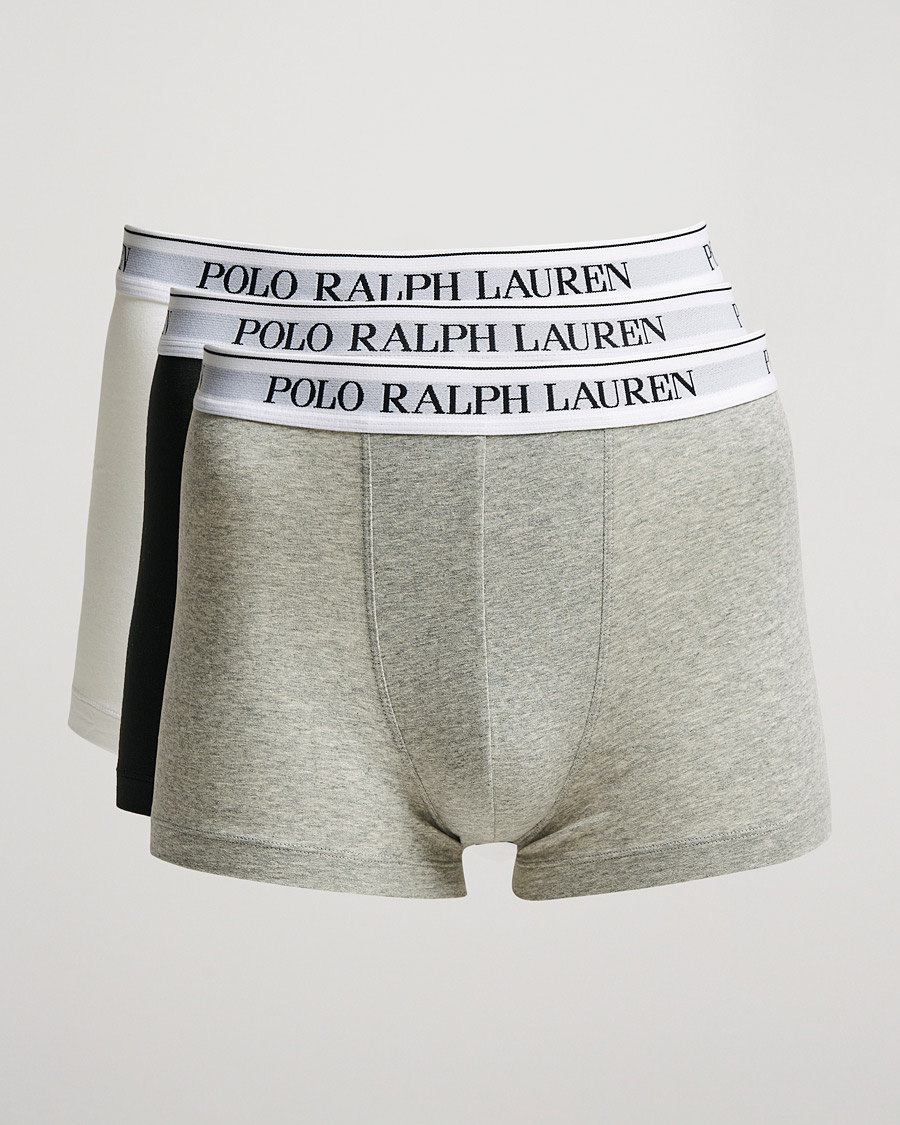 Herre | Undertøy | Polo Ralph Lauren | 3-Pack Trunk Andover Heather/Black/White