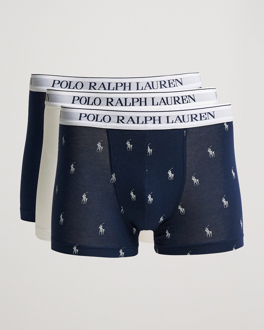 Herre | Undertøy | Polo Ralph Lauren | 3-Pack Trunk Navy/White/Navy