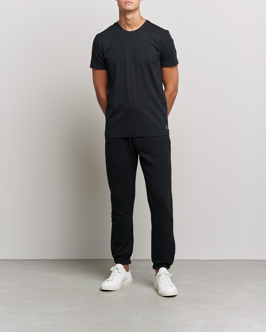 Herre | T-Shirts | Polo Ralph Lauren | 3-Pack Crew Neck T-Shirt Black