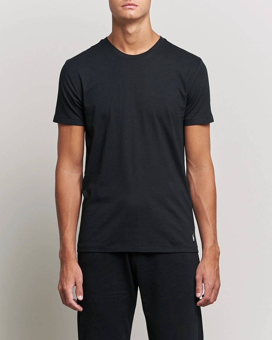 Herre | World of Ralph Lauren | Polo Ralph Lauren | 3-Pack Crew Neck T-Shirt Black