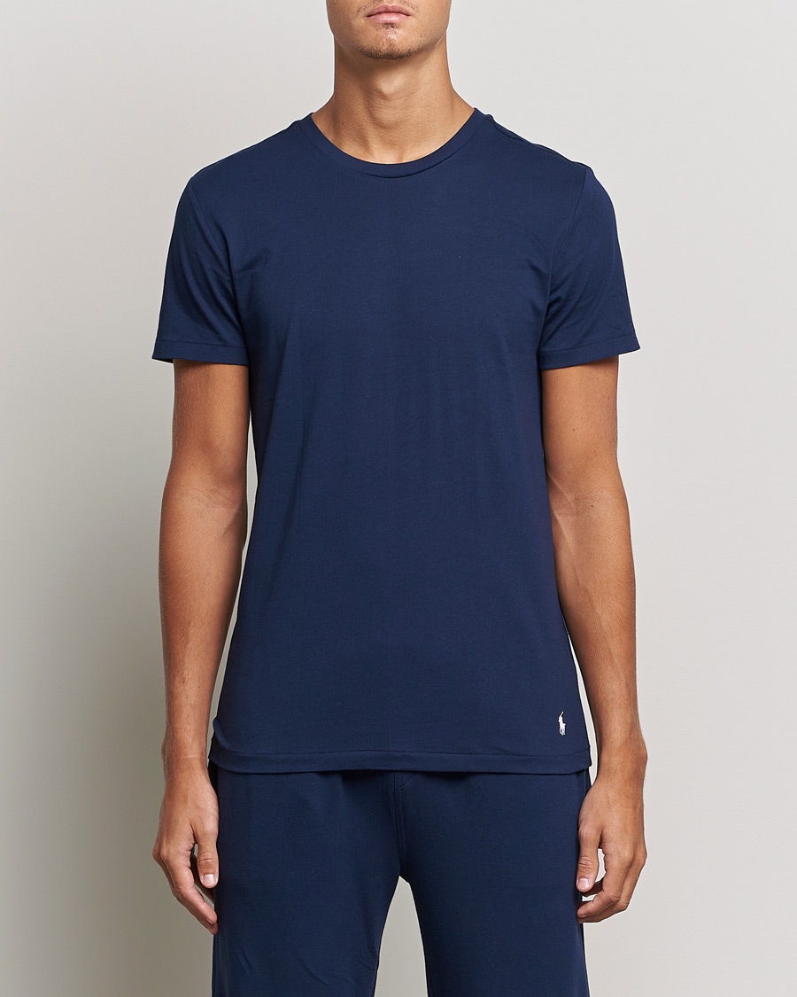 Herre | Wardrobe basics | Polo Ralph Lauren | 3-Pack Crew Neck T-Shirt Navy