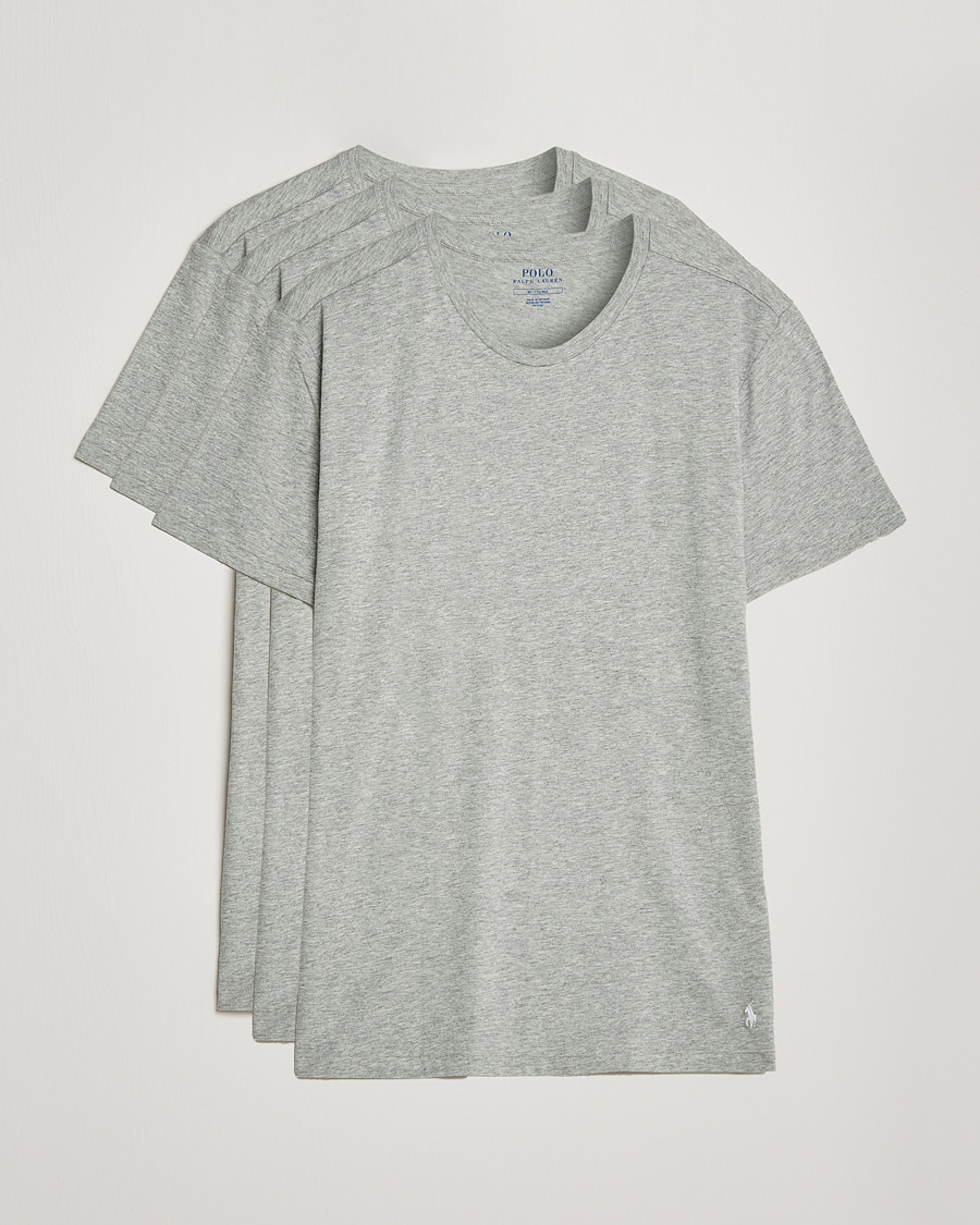Herre | 30% salg | Polo Ralph Lauren | 3-Pack Crew Neck T-Shirt Andover Heather