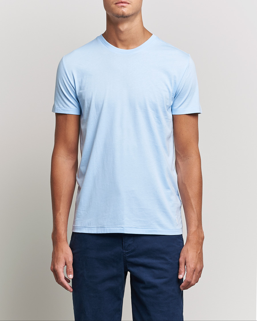 Herre | T-Shirts | Polo Ralph Lauren | 3-Pack Crew Neck T-Shirt Navy/Light Navy/Light Blue