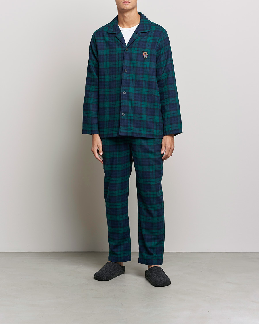 Herre | Pyjamaser & Badekåper | Polo Ralph Lauren | Checked Flannel Pyjama Set Blackwatch