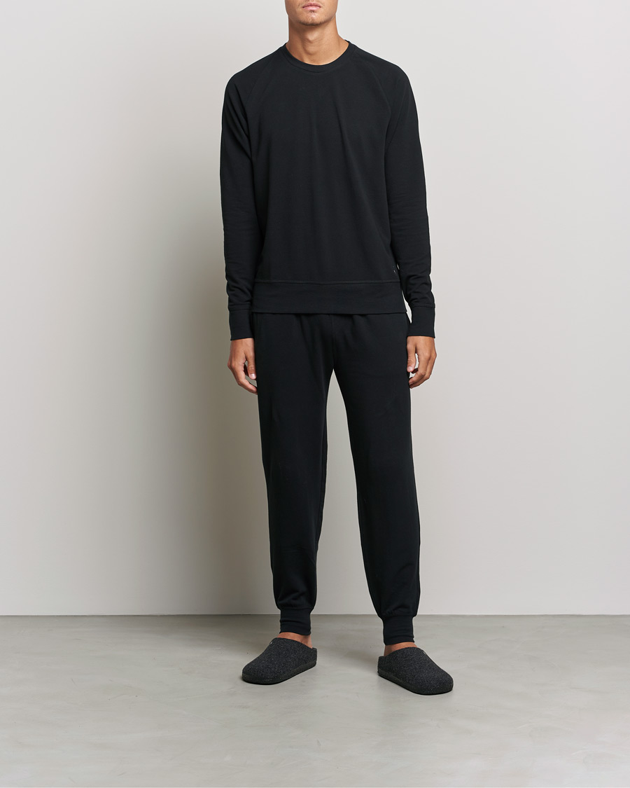 Herre | T-Shirts | Polo Ralph Lauren | Cotton Jersey Long Sleeve Tee Black