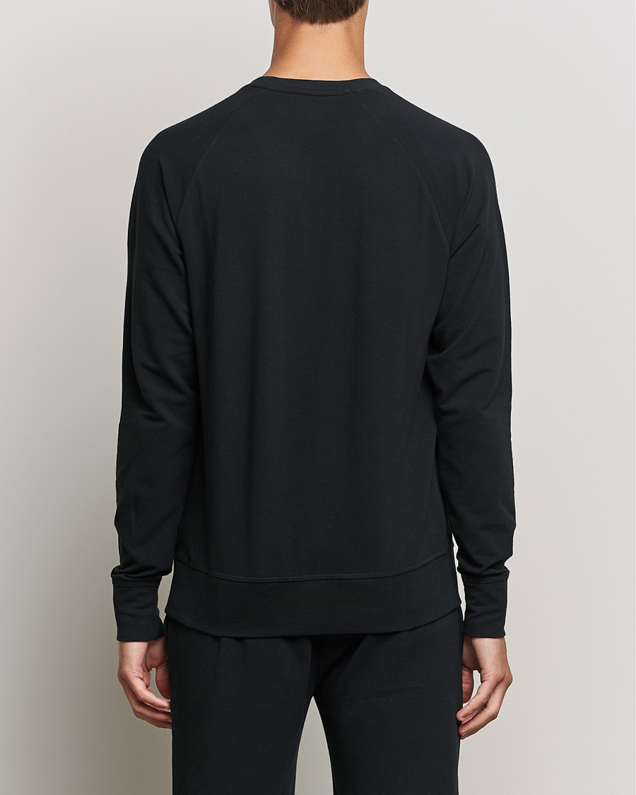 Herre | T-Shirts | Polo Ralph Lauren | Cotton Jersey Long Sleeve Tee Black