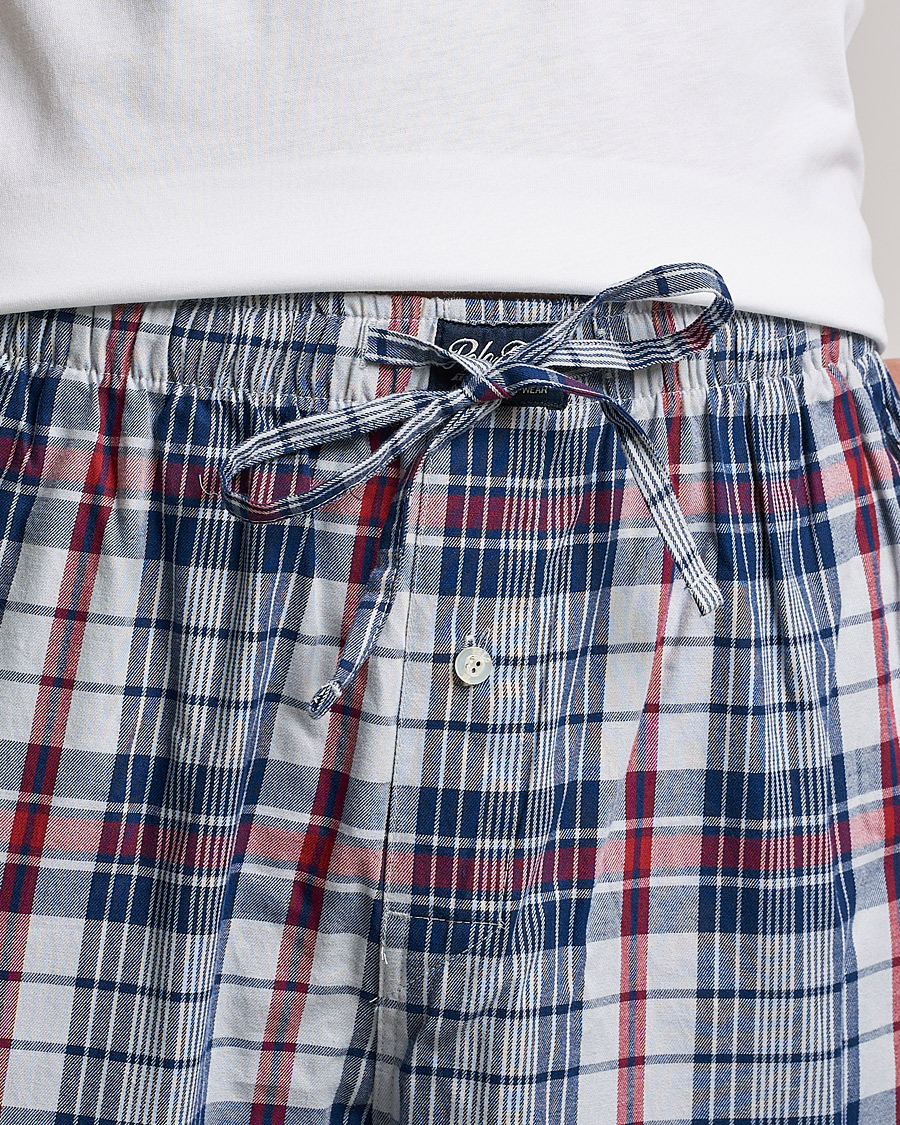 Herre | Pyjamaser og badekåper | Polo Ralph Lauren | Cotton Checked Pyjama Set White/Red
