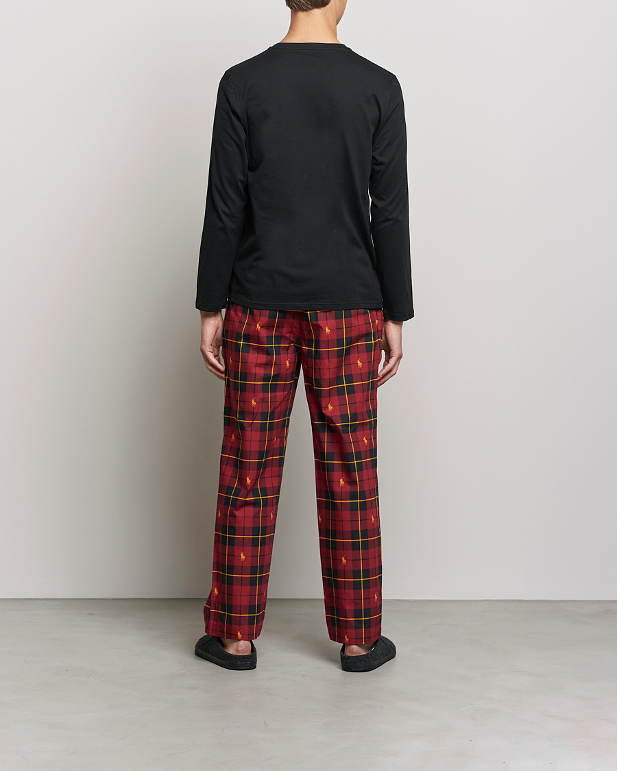 Herre | Pyjamassett | Polo Ralph Lauren | Cotton Checked Pyjama Set Black/Red