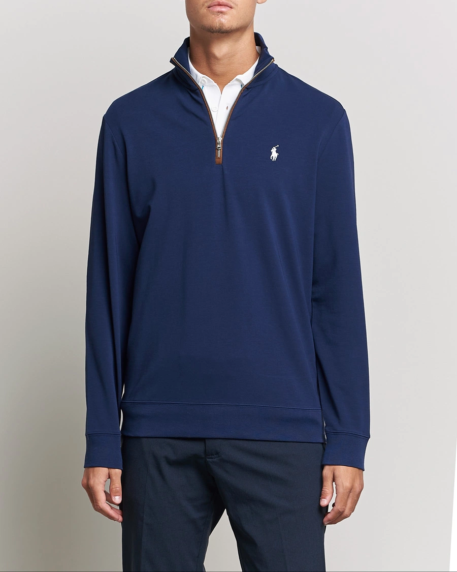 Herre | Golf | Polo Ralph Lauren Golf | Terry Jersey Half Zip Sweater French Navy
