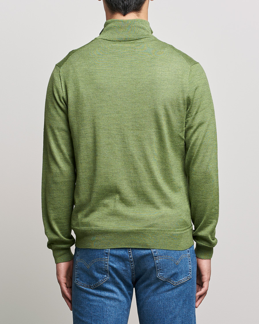 Herre | Zip-gensere | Polo Ralph Lauren Golf | Performance Merino Half Zip Sweater Cargo Green