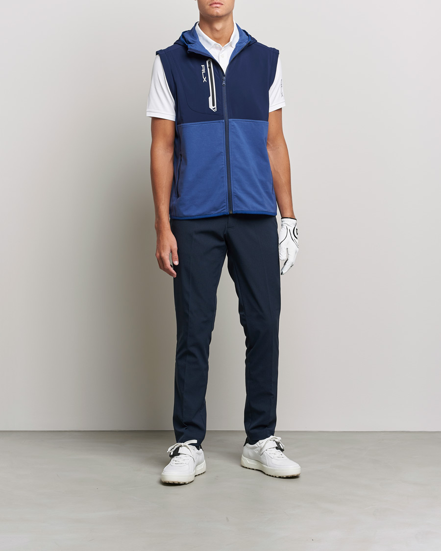 Herre | Gensere | RLX Ralph Lauren | Techy Terry Full-Zip Hoodie Light Navy/French Navy