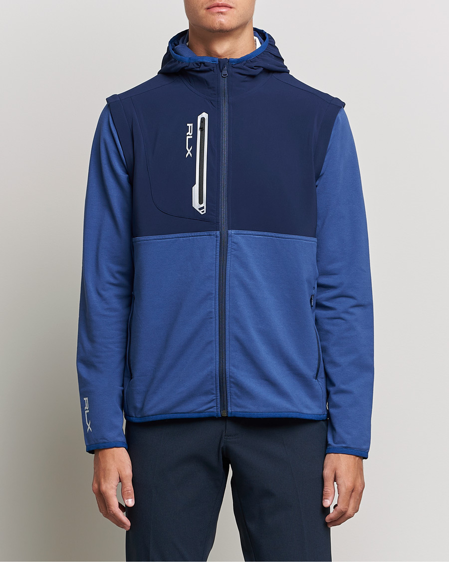 Herre | Sport | RLX Ralph Lauren | Techy Terry Full-Zip Hoodie Light Navy/French Navy