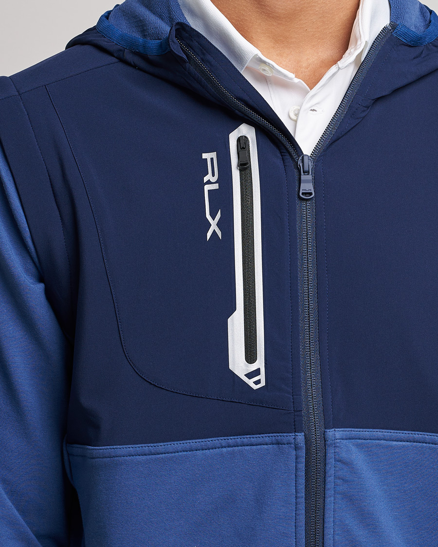 Herre | Gensere | RLX Ralph Lauren | Techy Terry Full-Zip Hoodie Light Navy/French Navy