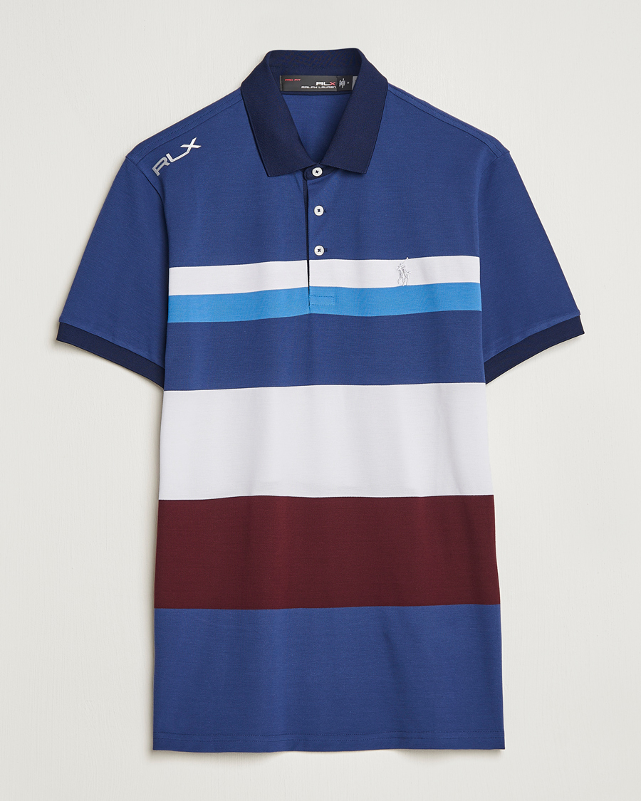 Herre | Pikéer | RLX Ralph Lauren | Performance Striped Polo Rich Rubu Multi
