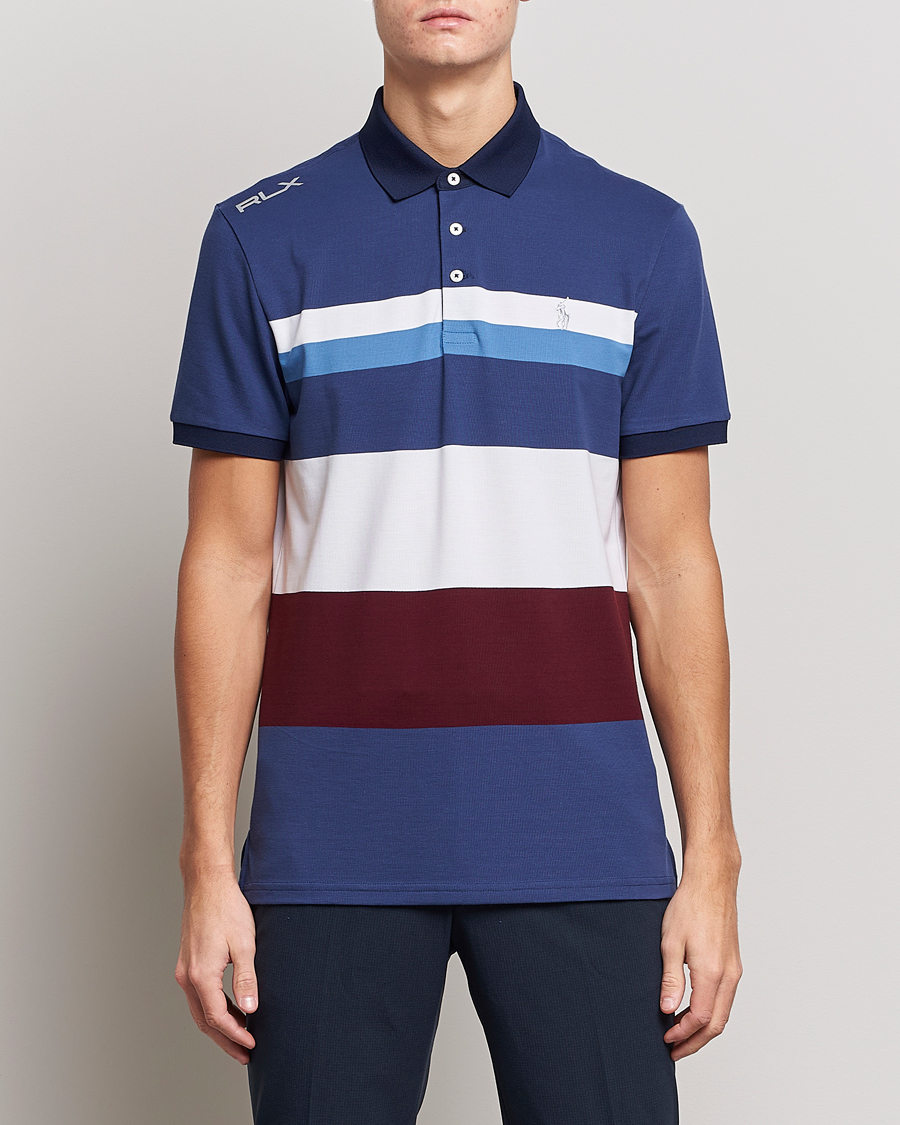 Herre | Pikéer | RLX Ralph Lauren | Performance Striped Polo Rich Rubu Multi