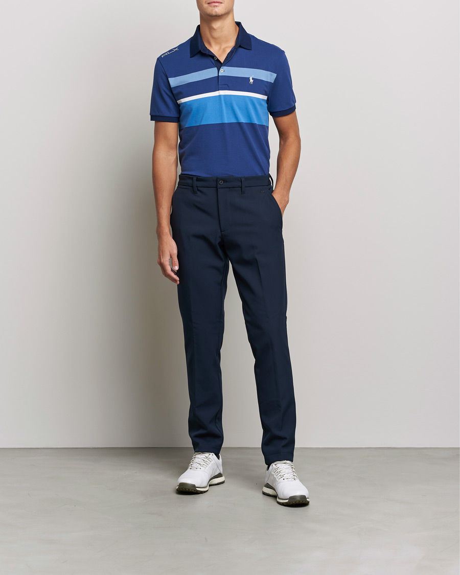 Herre | Pikéer | RLX Ralph Lauren | Performance Striped Polo Navy Multi