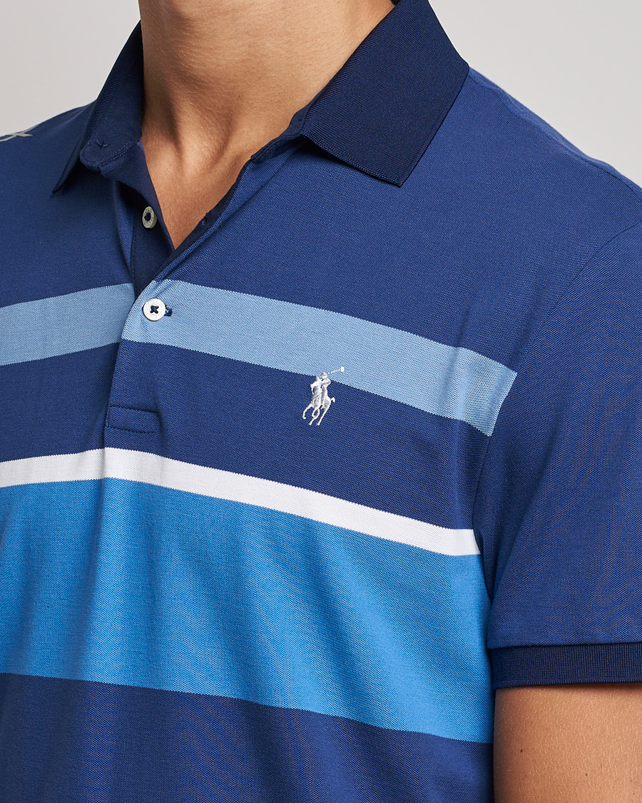 Herre | Pikéer | RLX Ralph Lauren | Performance Striped Polo Navy Multi
