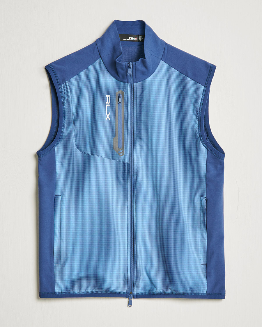 Herre | Jakker | RLX Ralph Lauren | Techy Terry Vest Light Navy Houndstooth