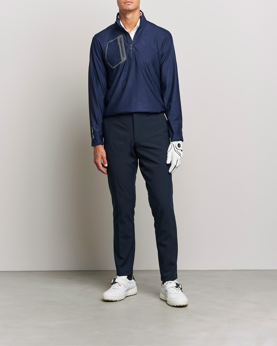 Herre | Gensere | RLX Ralph Lauren | Luxury Performance Jersey Half-Zip French Navy Camo