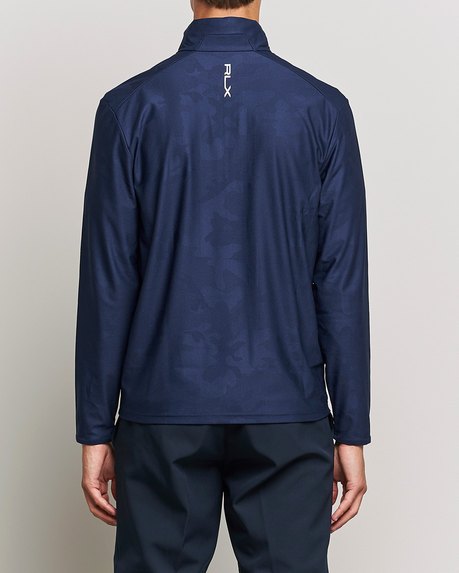 Herre | Gensere | RLX Ralph Lauren | Luxury Performance Jersey Half-Zip French Navy Camo