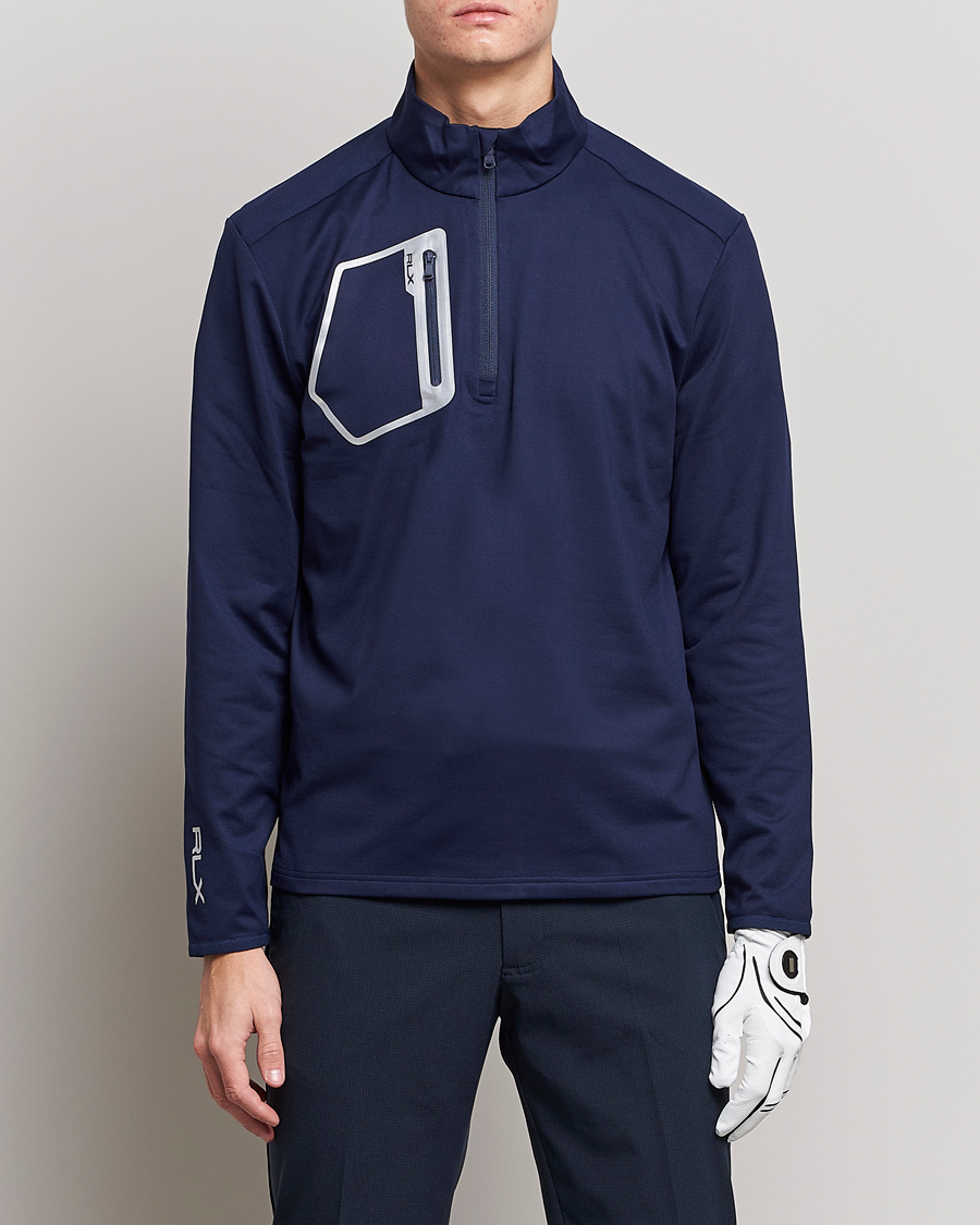 Herre | Gensere | RLX Ralph Lauren | Luxury Performance Jersey Half-Zip Navy