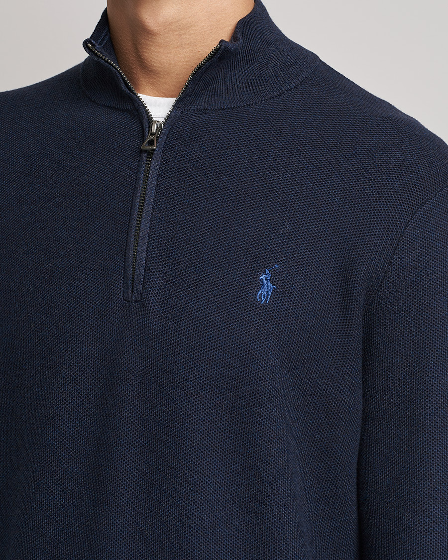 Herre | Gensere | Polo Ralph Lauren | Textured Half-Zip Navy Heather