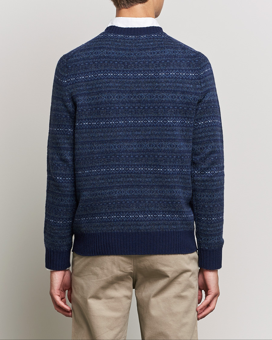 Herre | Gensere | Polo Ralph Lauren | Wool/Cashmere Fairisle Knitted Sweater Navy