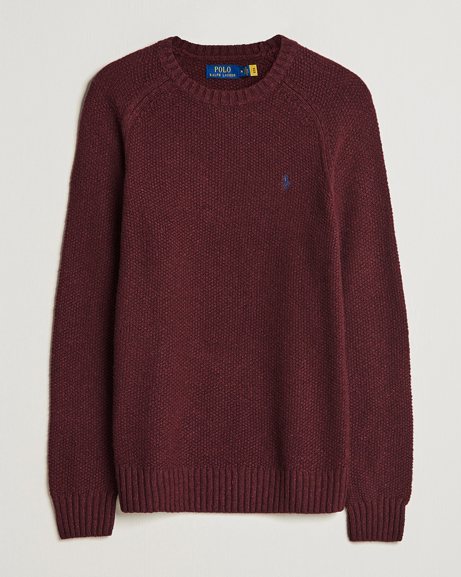 Herre | Gensere | Polo Ralph Lauren | Wool Donegal Knitted Sweater Burgundy