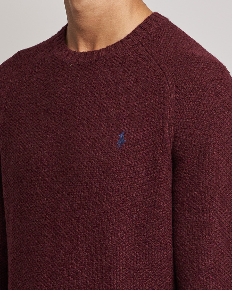 Herre | Gensere | Polo Ralph Lauren | Wool Donegal Knitted Sweater Burgundy