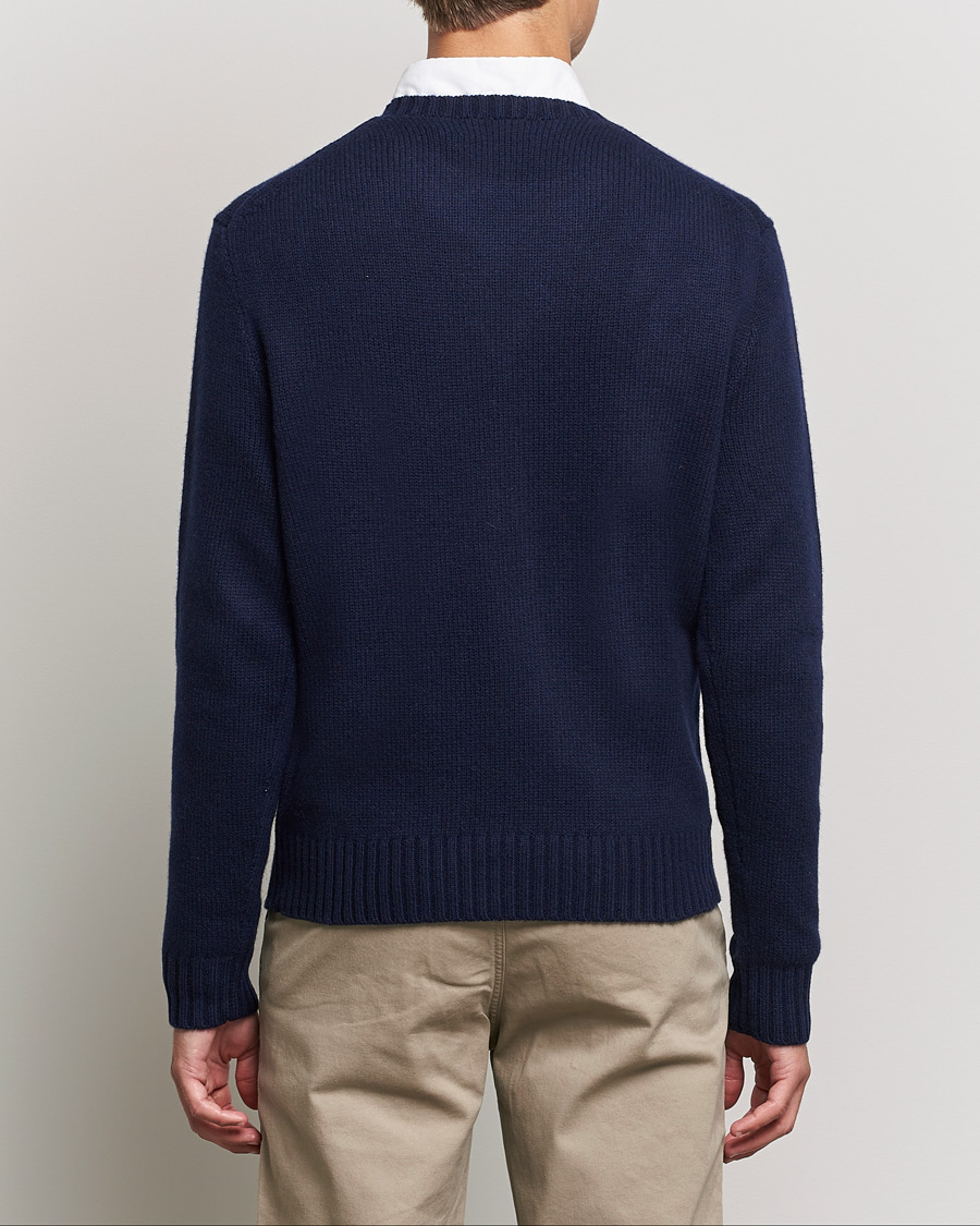 Herre | Gensere | Polo Ralph Lauren | Wool Heritage Bear Knitted Sweater Navy