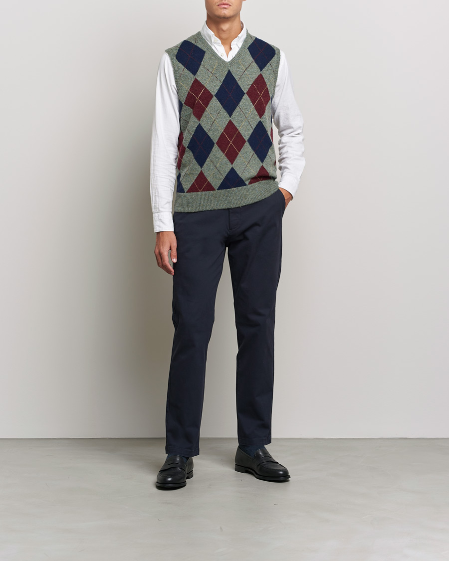 Herre | Gensere | Polo Ralph Lauren | Wool Argyle Vest Green Multi