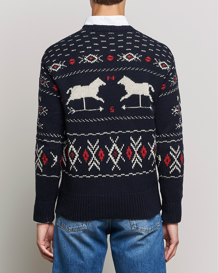 Herre | Gensere | Polo Ralph Lauren | Wool Winter Knitted Sweater Navy Multi