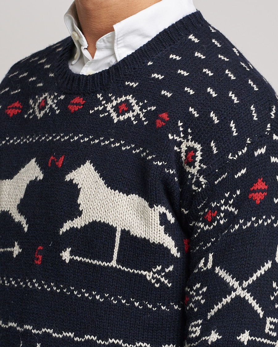 Herre | Gensere | Polo Ralph Lauren | Wool Winter Knitted Sweater Navy Multi