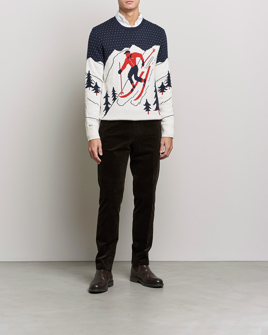Herre | Gensere | Polo Ralph Lauren | Cotton Ski Knitted Sweater Navy Multi