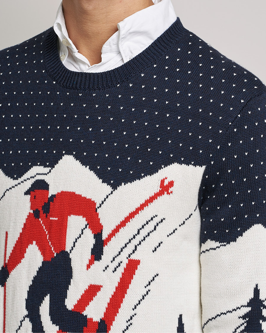 Herre | Gensere | Polo Ralph Lauren | Cotton Ski Knitted Sweater Navy Multi