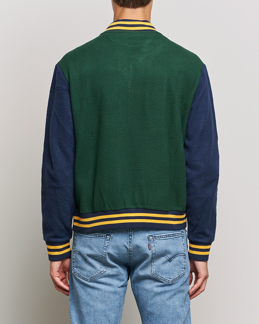 Herre | Jakker | Polo Ralph Lauren | Nylon Baseball Jacket College Green/Cruies Navy