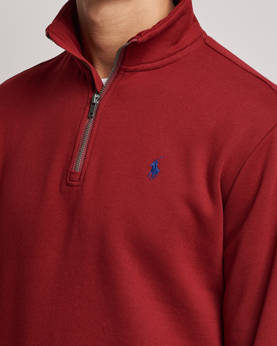 Herre | Gensere | Polo Ralph Lauren | Fleece Jersey Half Zip Holiday Red
