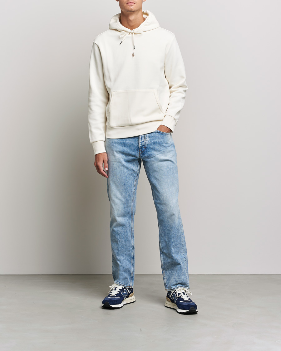 Herre | Gensere | Polo Ralph Lauren | Double Knit Logo Hoodie Clubhouse Cream