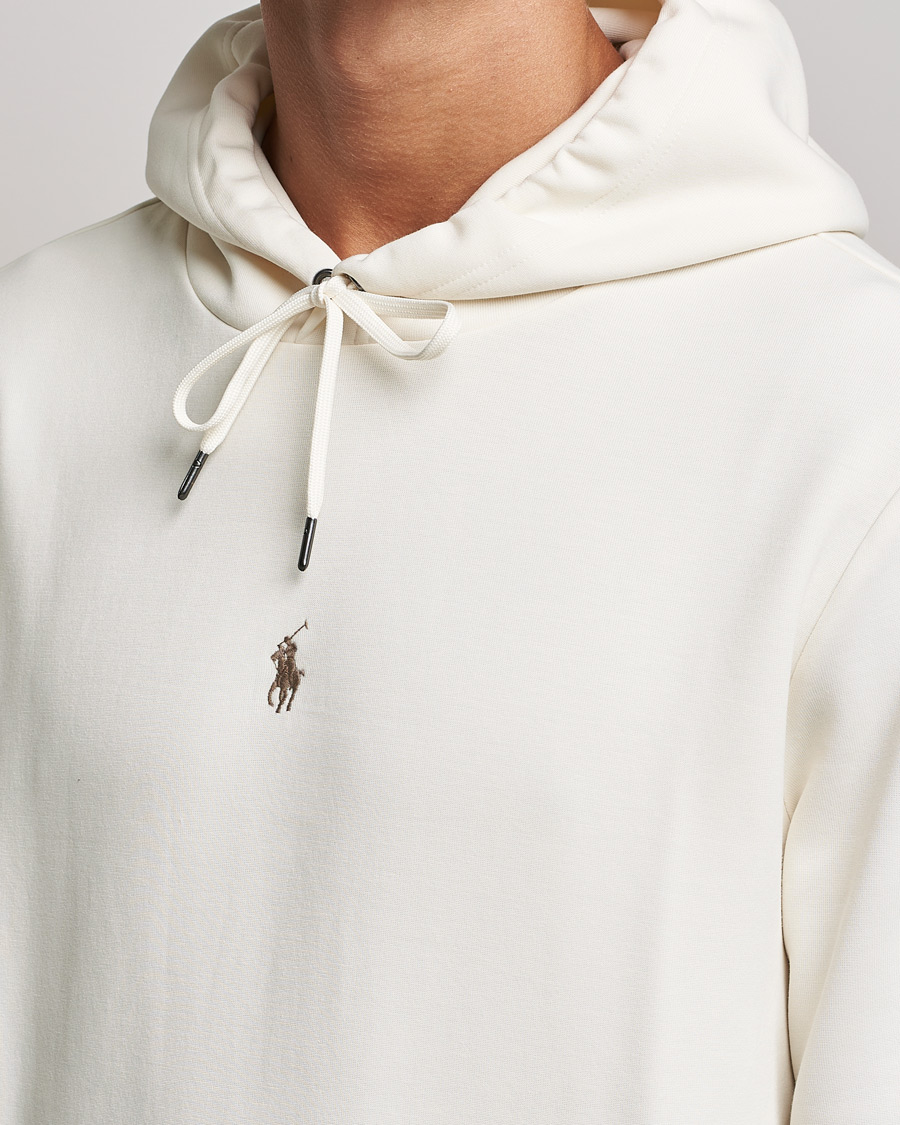 Herre | Gensere | Polo Ralph Lauren | Double Knit Logo Hoodie Clubhouse Cream