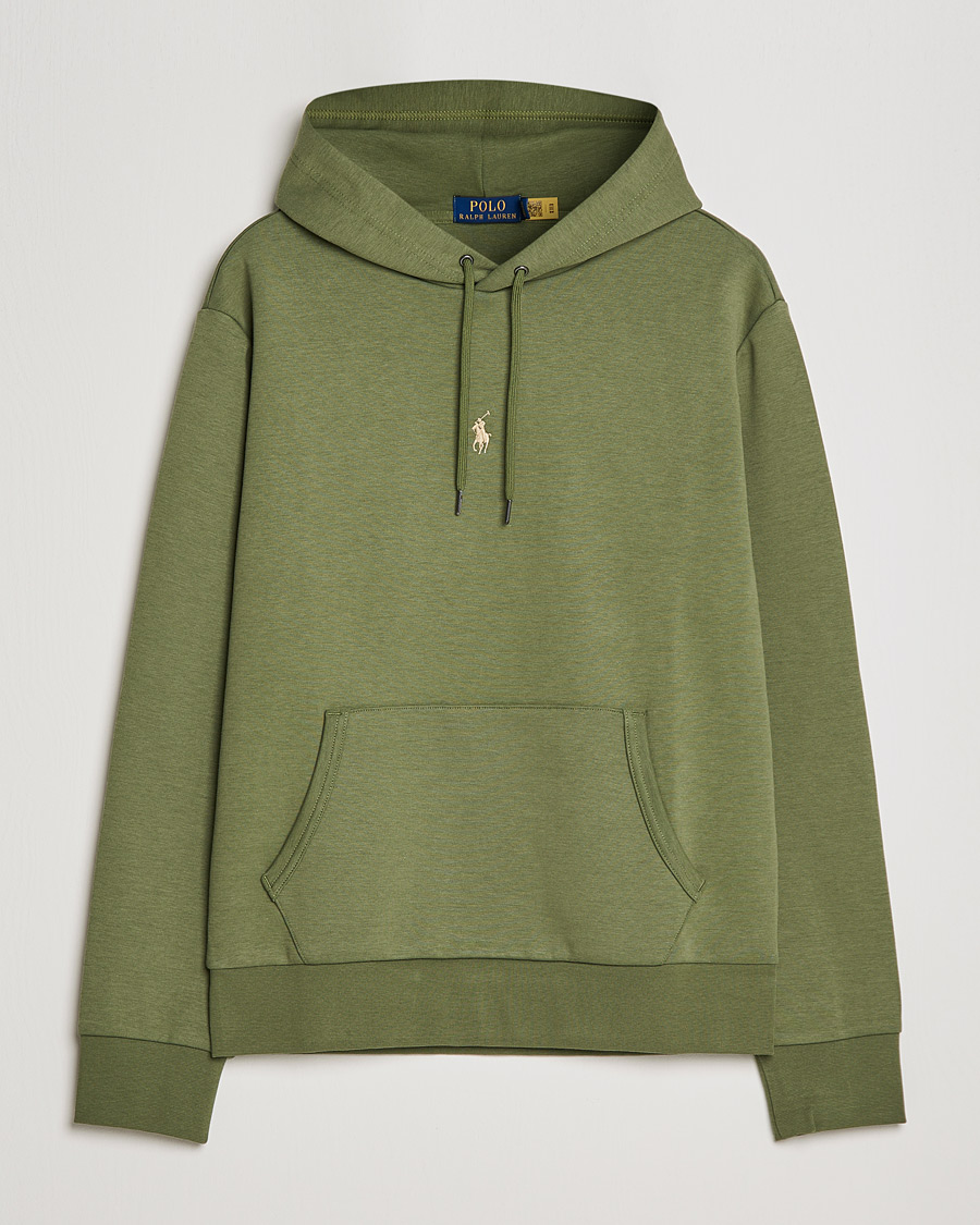 Herre | Gensere | Polo Ralph Lauren | Double Knit Logo Hoodie Army Olive