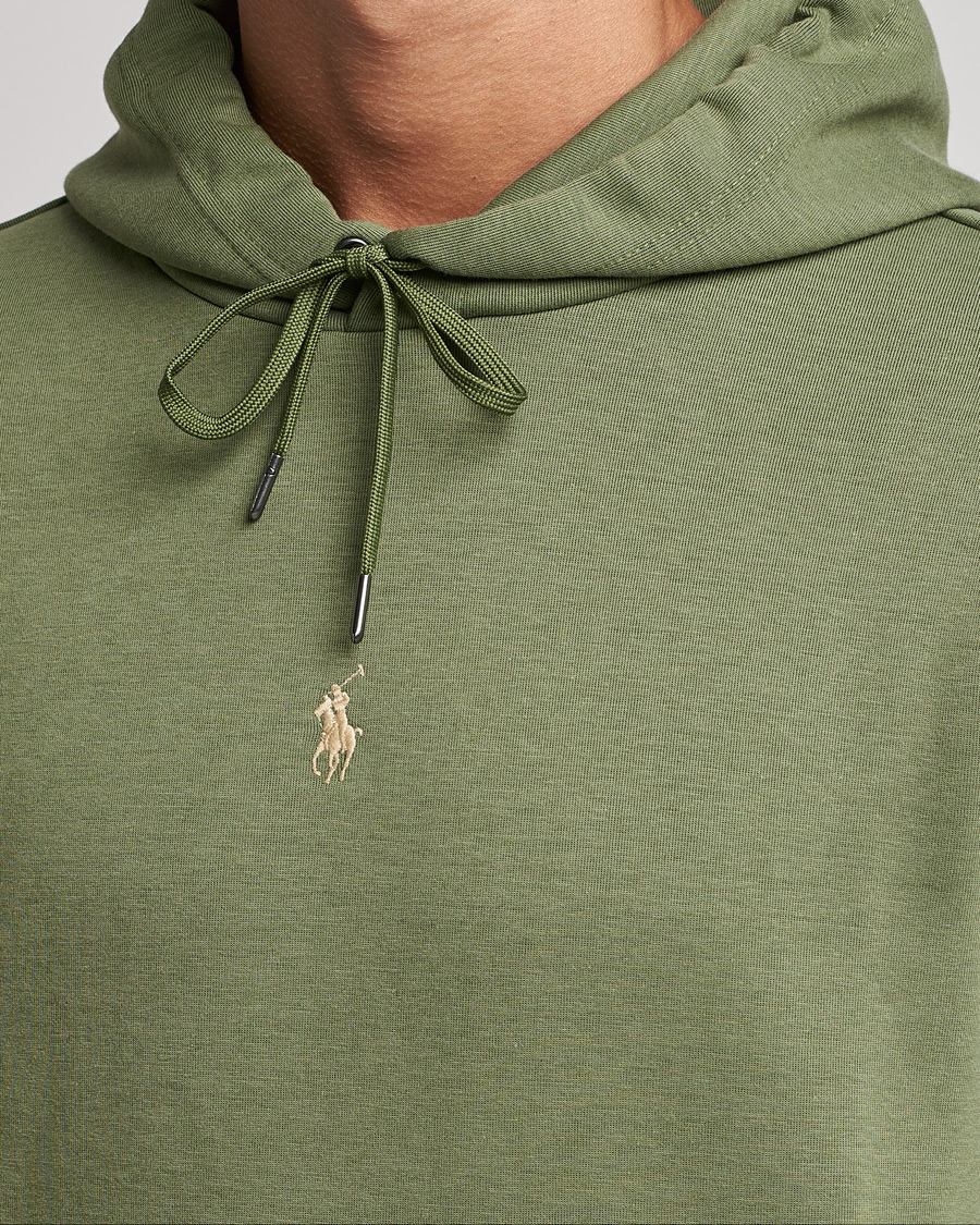 Herre | Gensere | Polo Ralph Lauren | Double Knit Logo Hoodie Army Olive