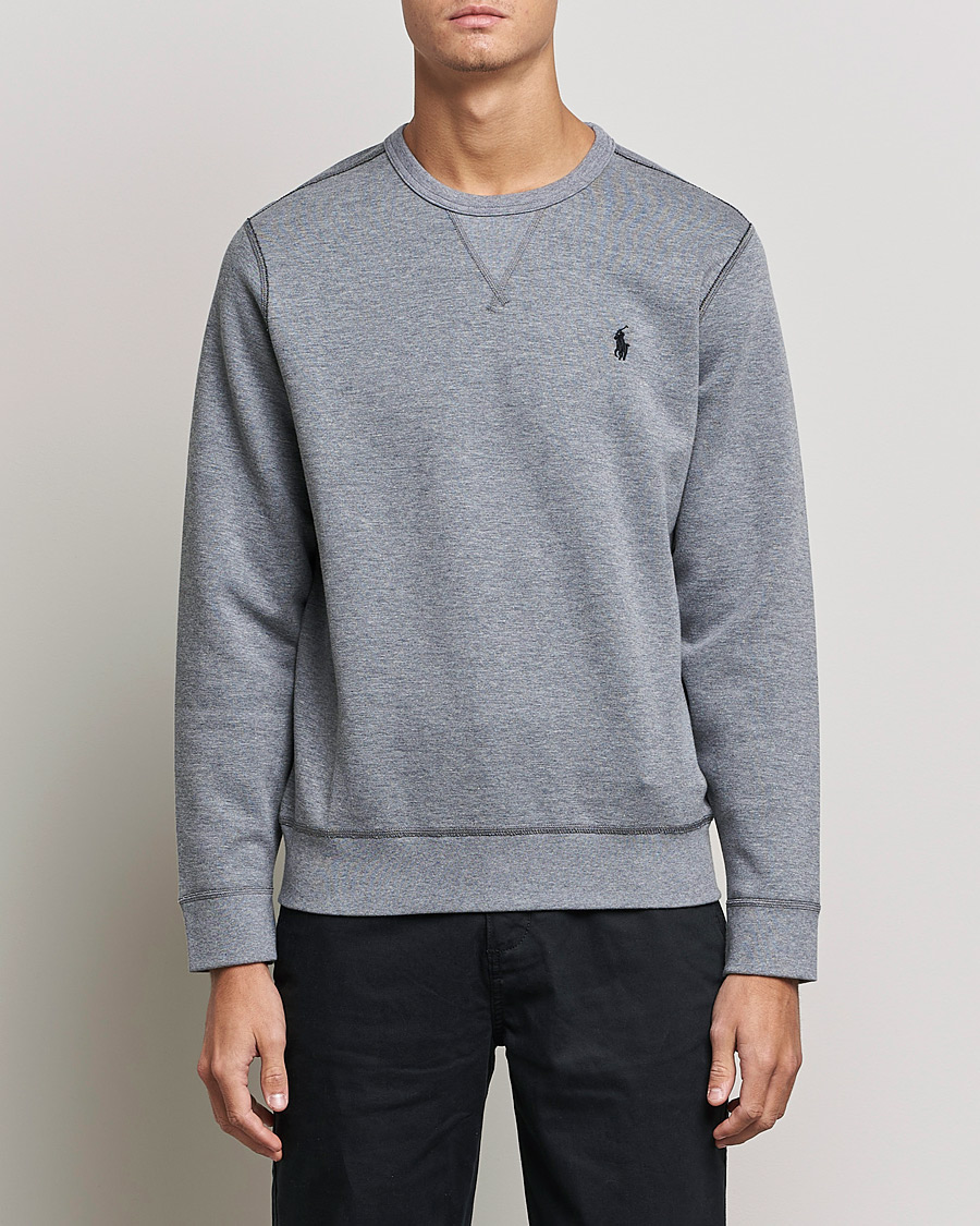Herre | Gensere | Polo Ralph Lauren | Double Knit Sweatshirt Classic Grey Heather