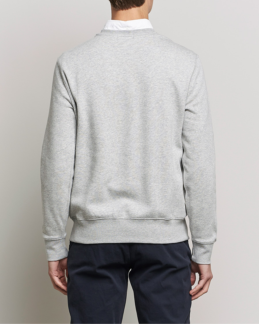 Herre | Gensere | Polo Ralph Lauren | Printed Denim Bear Sweatshirt Andover Heather