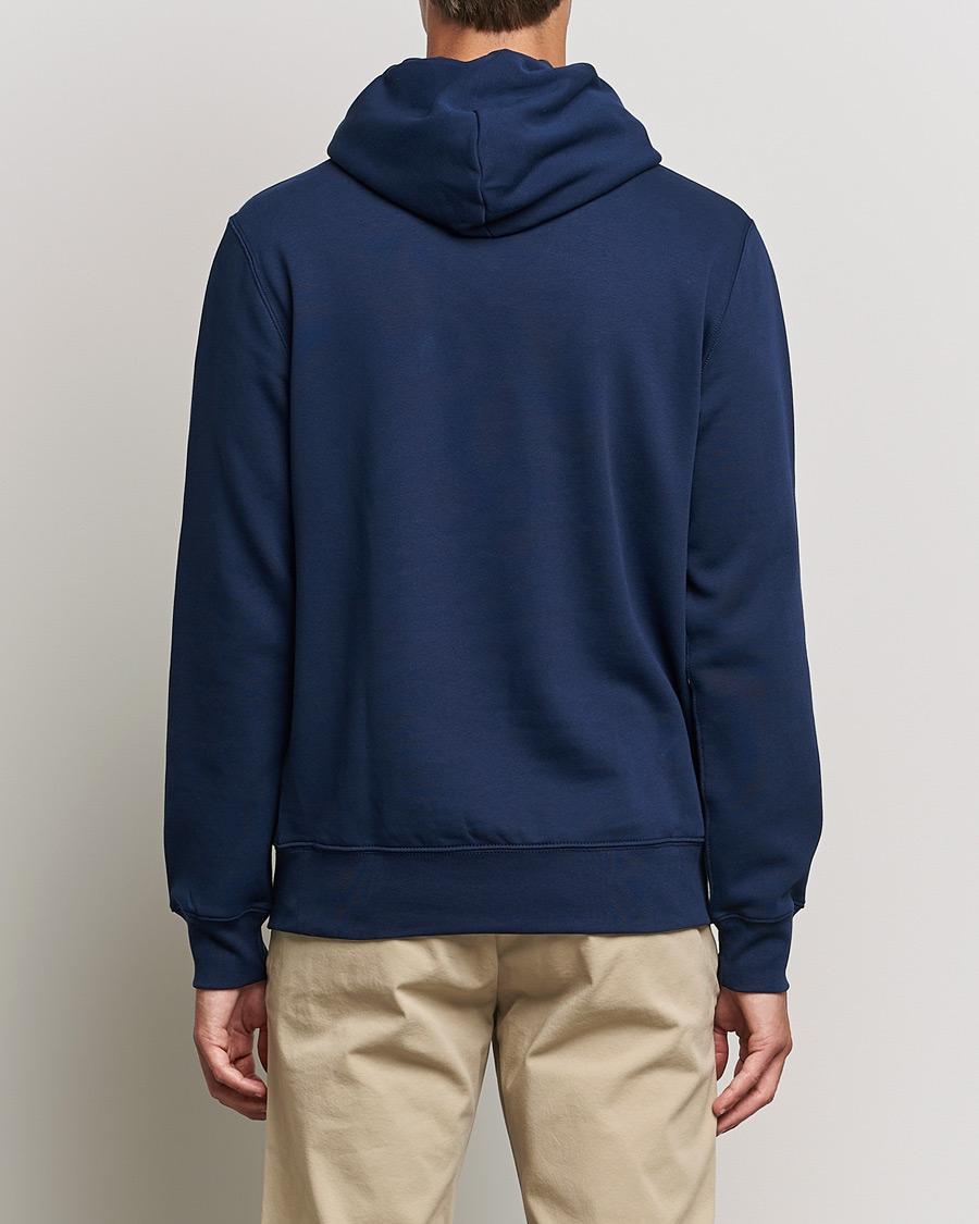 Herre | Gensere | Polo Ralph Lauren | Printed Denim Bear Hoodie Cruise Navy