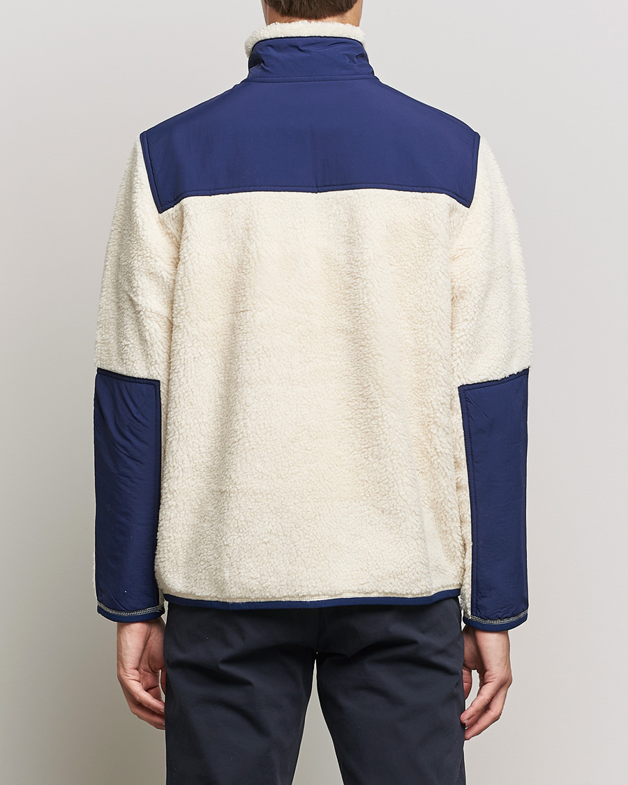 Herre | Gensere | Polo Ralph Lauren | Bonded Sherpa Full Zip Sweater Creme/Navy