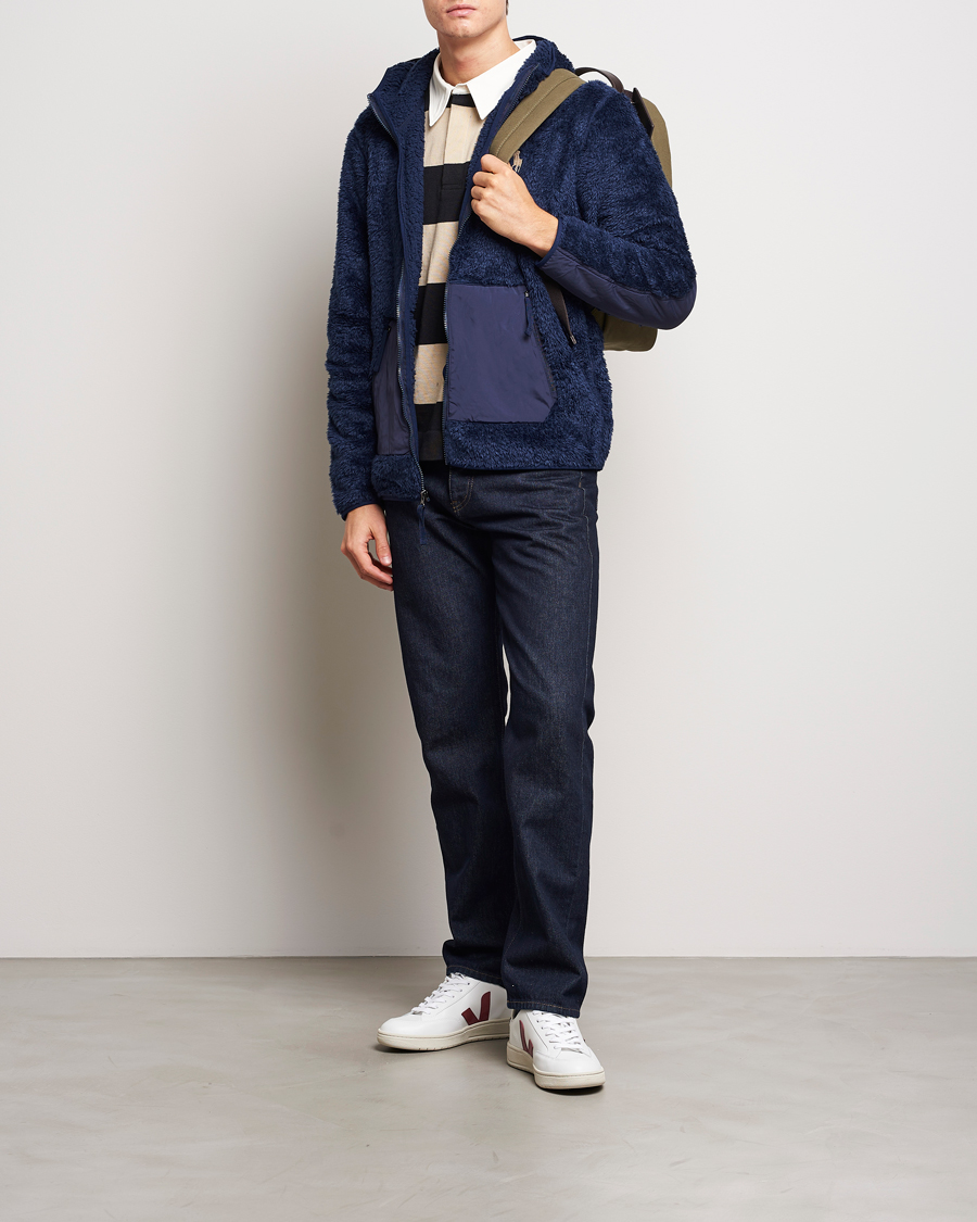 Herre | Gensere | Polo Ralph Lauren | Curly Sherpa Full Zip Hoodie Newport Navy