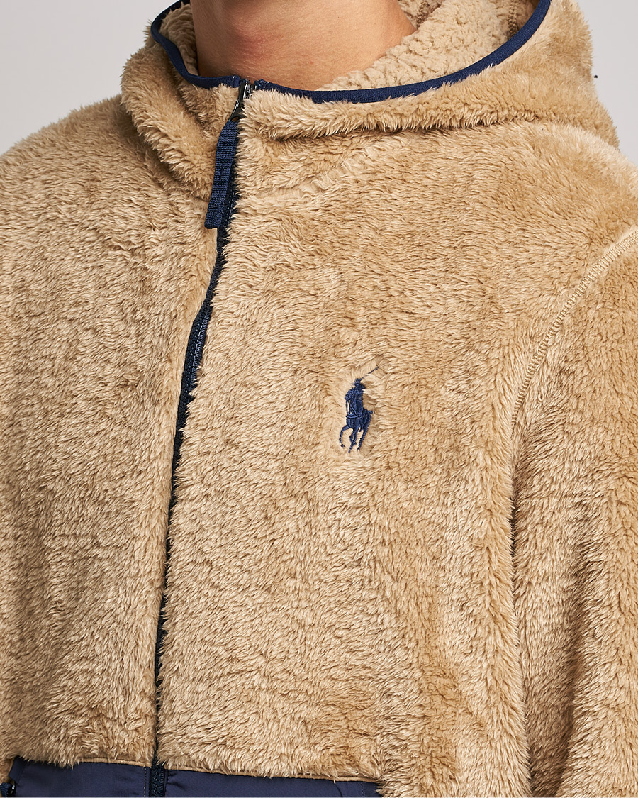 Herre | Gensere | Polo Ralph Lauren | Curly Sherpa Full Zip Hoodie Vintage Khaki