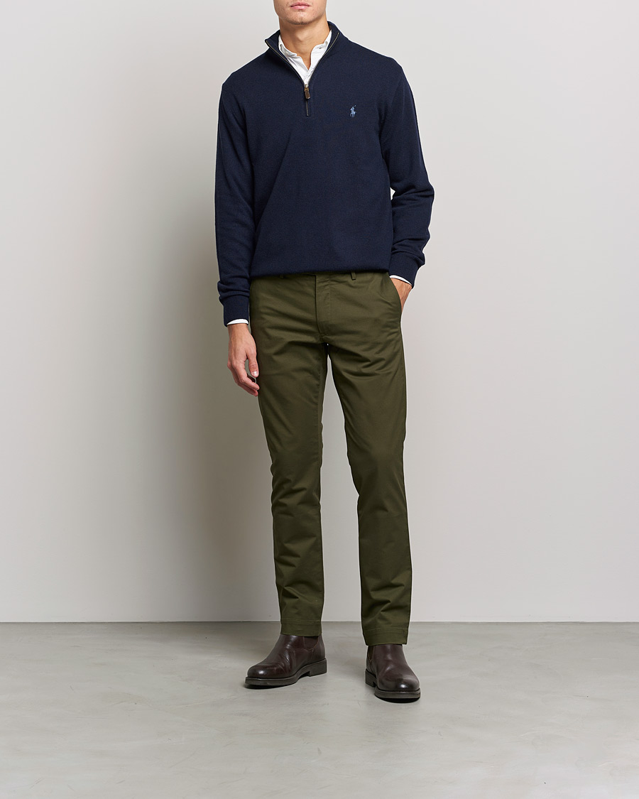 Herre | Bukser | Polo Ralph Lauren | Slim Fit Stretch Chinos Armadillo Green