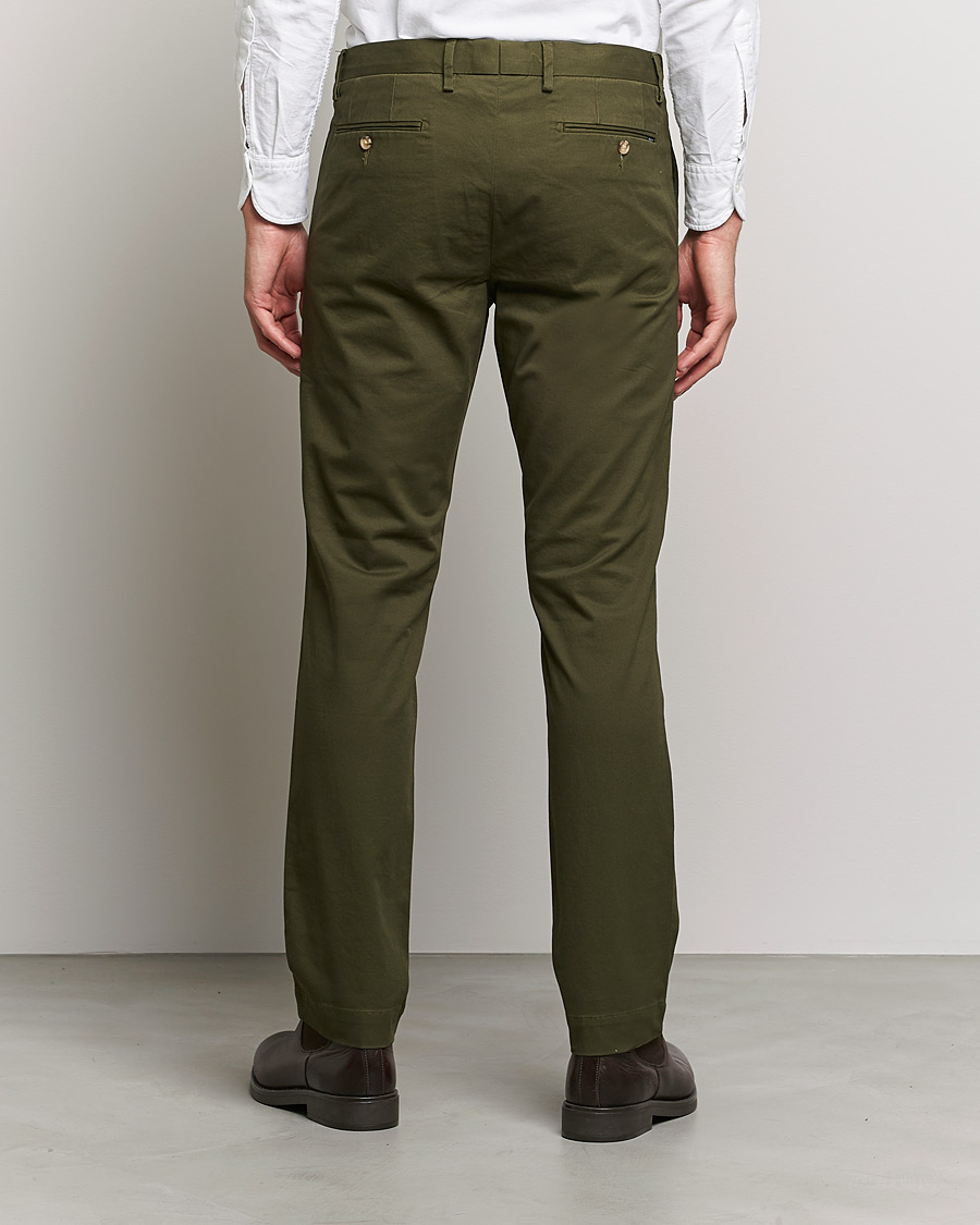 Herre | Bukser | Polo Ralph Lauren | Slim Fit Stretch Chinos Armadillo Green