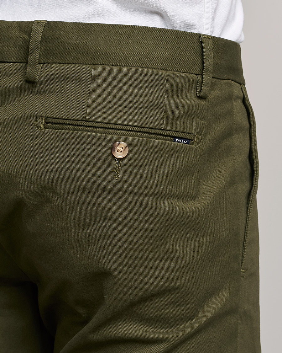 Herre | Bukser | Polo Ralph Lauren | Slim Fit Stretch Chinos Armadillo Green